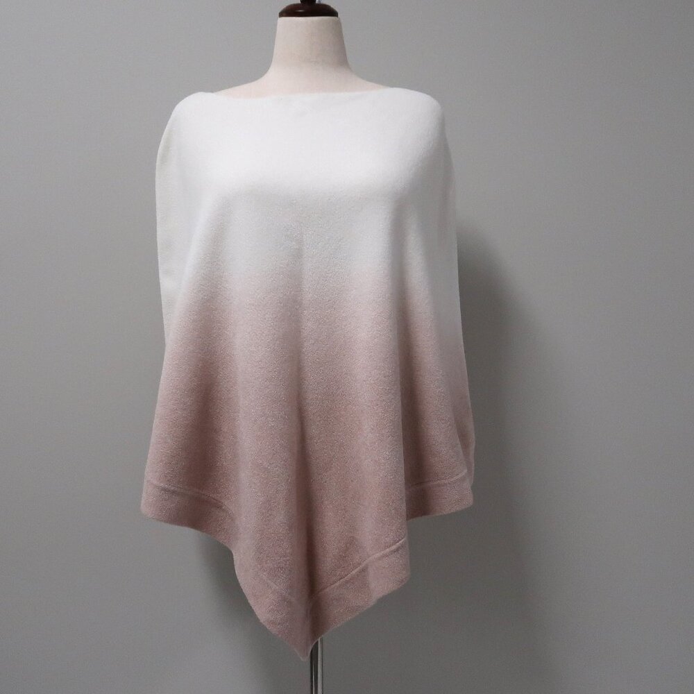 Barefoot Dreams Cozy Chic Ocean Breeze Ombre Rose Poncho OS PL